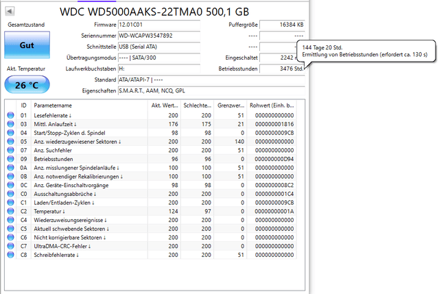 2nd Hand Desktop HDD, 3,5" (500GB)
