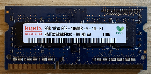 RAM: Hynix-2GB-1Rx8-PC3-10600S