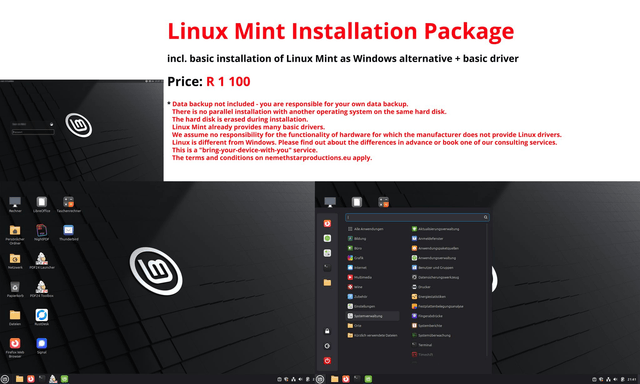 Linux Mint Basis Installation (EU/DE)