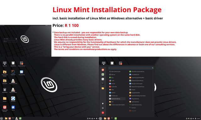 Linux Mint Basic Installation (Non-EU)